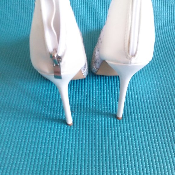Ericdress White Rhinestone Patchwork Stiletto Heel - Picture 3 of 7